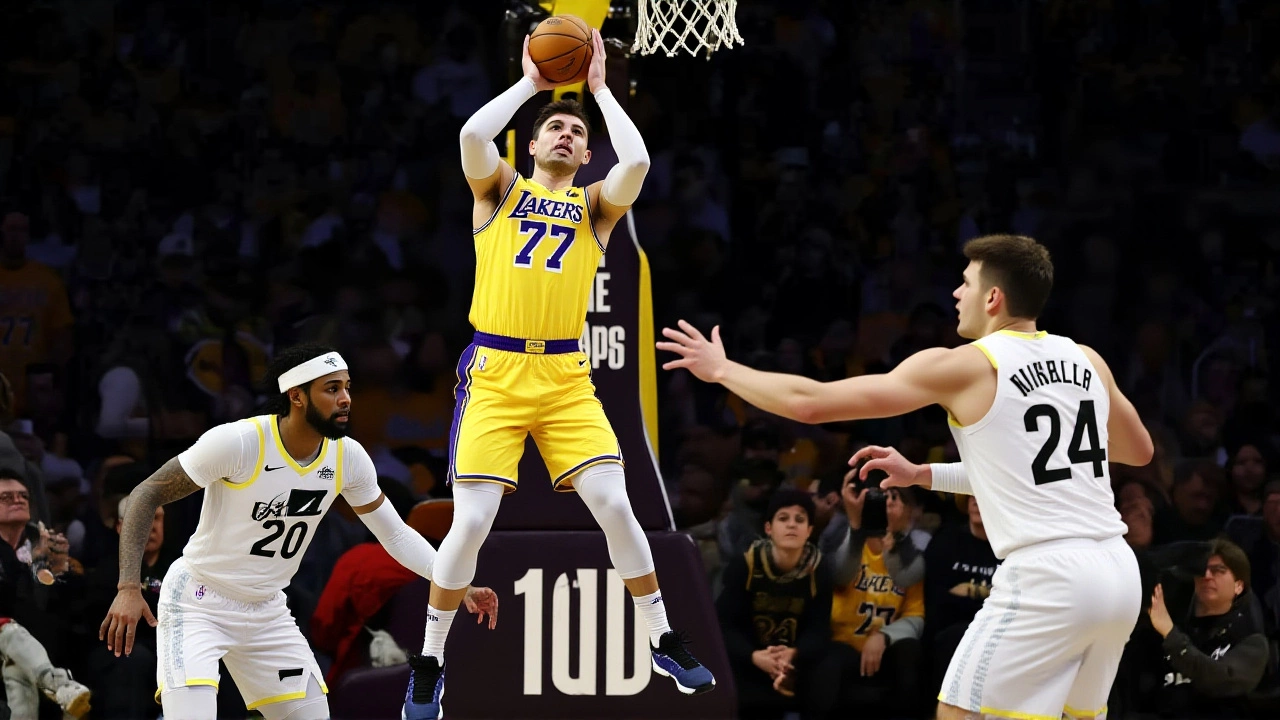 Luka Dončić erupts for 37 points as Lakers rout Jazz 140-126 in LeBron James' season debut